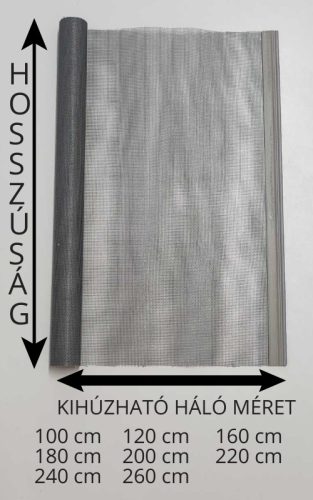 Bordás csövön 240 cm-es szúnyogháló