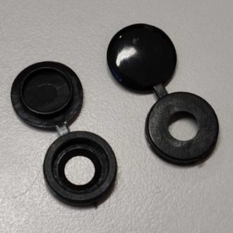 Mini kupakos tükörgomb Fekete 