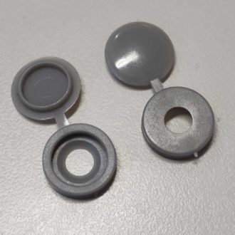 Mini kupakos tükörgomb Szürke 