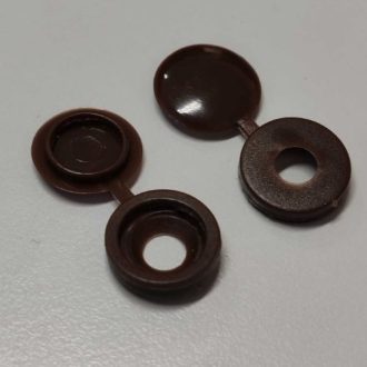 Mini kupakos tükörgomb Sötétbarna 