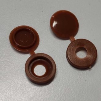 Mini kupakos tükörgomb Vörösesbarna 